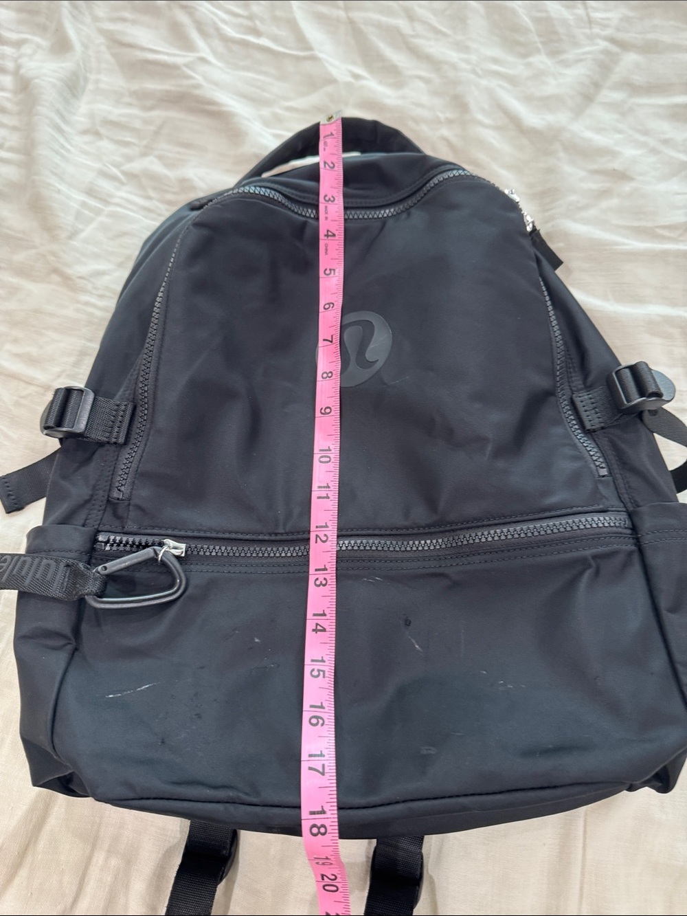 lululemon athletica Black Backpack with Front Zip Pocket - Picture 2 of 8